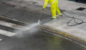 Street power washing 